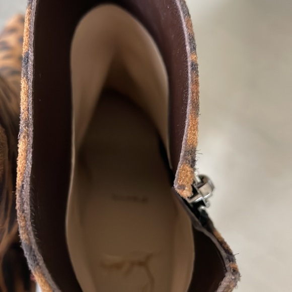 Christian louboutin birgikate leopard suede boot bootie 85mm sz 38.5 - Picture 6 of 10